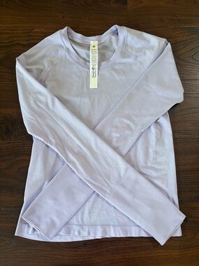 lululemon athletica Long Sleeve Top in Light Lavender